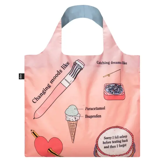 LOQI Artist Giulia Hartz Reusable Shopping Bag, One Size, Pattern {2}