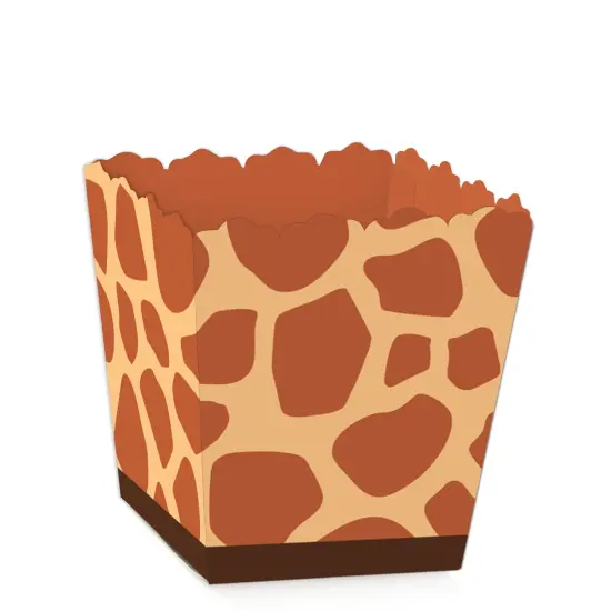 Big Dot of Happiness Giraffe Print - Party Mini Favor Boxes - Safari Party Treat Candy Boxes - Set of 12 {1}