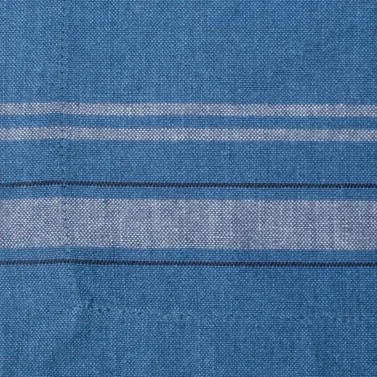DII Blue Chambray French Stripe Placemat (Set of 6) {2}