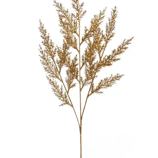 22" Gold GLITTER CEDAR SPRAY-48 Pieces {1}