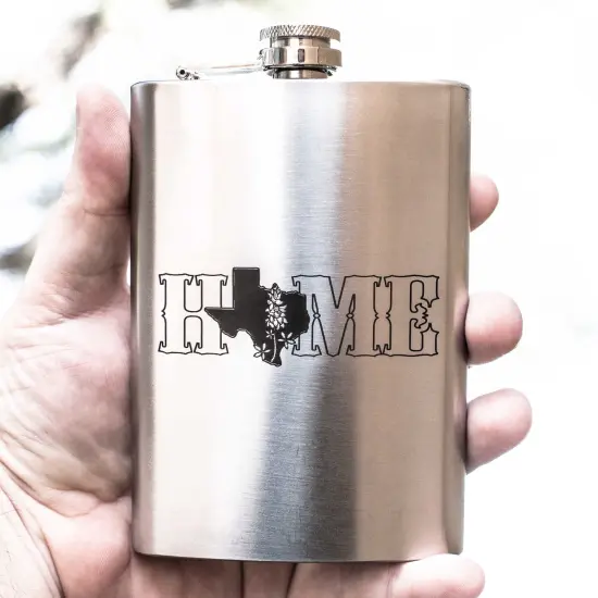 8oz Home - Texas Stainless Steel Flask {2}