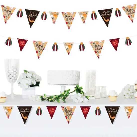 Big Dot of Happiness Rosh Hashanah - DIY Jewish New Year Party Pennant Garland Decoration - Triangle Banner - 30 Pieces {3}
