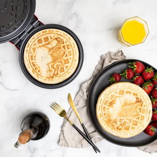 Uncanny Brands Jurassic Park Waffle Maker {2}
