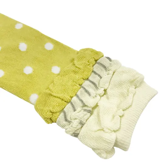 Wrapables Colorful Baby Leg Warmers Set of 3, Stylish Bears and Dots {5}