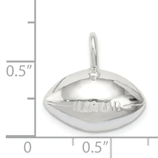 Sterling Silver Football Charm Pendant Sports Jewelry {5}