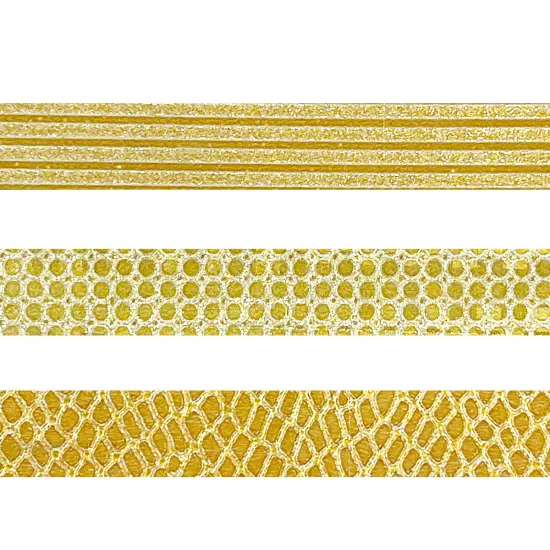 Wrapables Glitter and Shine Washi Tapes Decorative Masking Tapes (Set of 3) Snake Print {3}