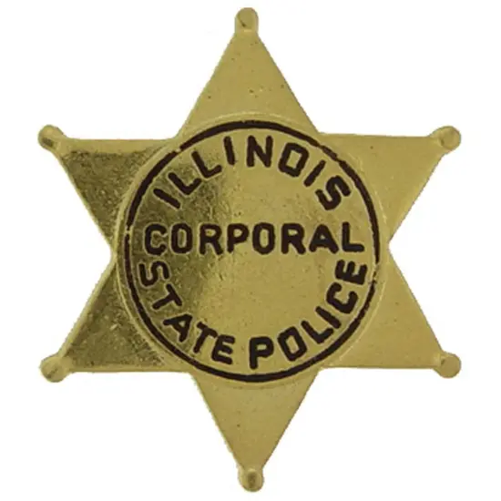 Illinois State Police Corporal Badge Pin 1" {1}