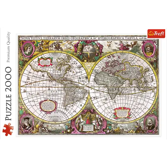 2000 Piece Jigsaw Puzzles, New Land Puzzle, Earth Puzzle, Historical Puzzle, Old World Puzzle, Adult Puzzles, Trefl 27095 {3}