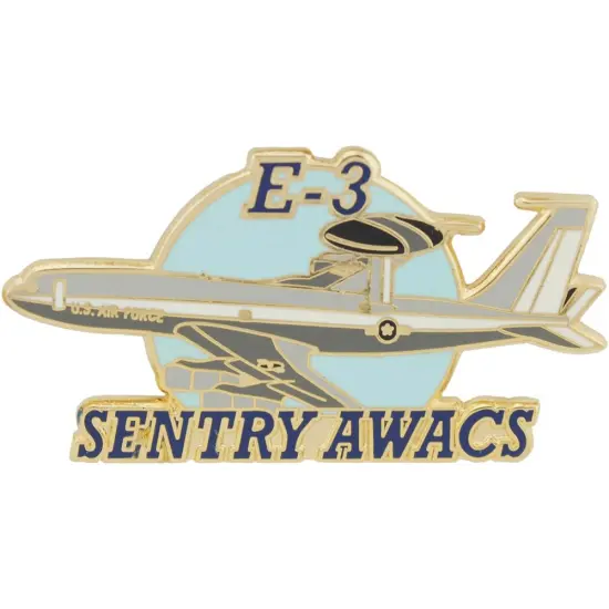 E-3 Sentry Airplane Pin 1 1/2" {1}