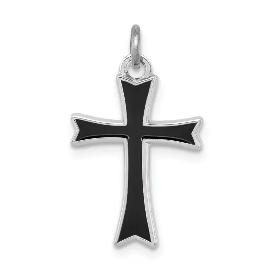 Sterling Silver Cross Charm Jewerly 18mm x 12mm {1}