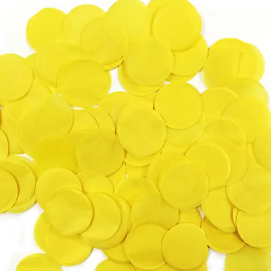 Wrapables Round Tissue Paper Confetti, 1" (Maize) {1}