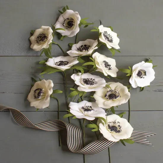 Lia Griffith Crepe Paper Flower Kit-Anemones {2}