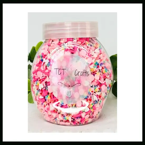 150g Spring Pastel & Rainbow Polymer Clay Sprinkle Mix - Perfect for Fake Bakes, Clay Art, Slime - Bright, Cheerful, and Festive {2}