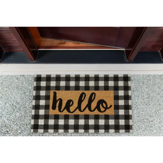 DII Checkers Hello Doormat {6}