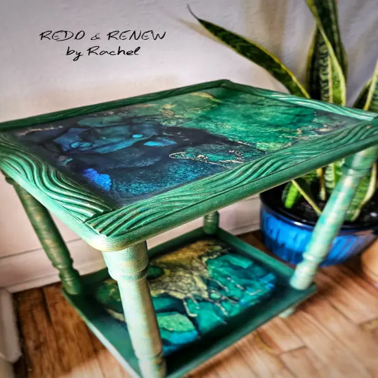 Dreamy Jewels - Green - Decoupage & Mixed Media Art Paper (small) {3}