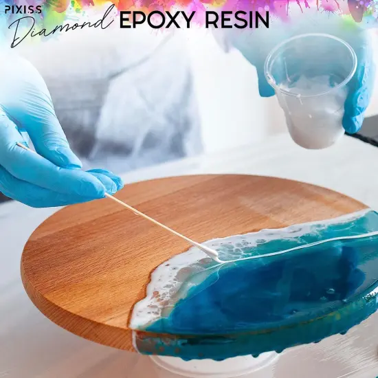Pixiss Premium Epoxy Resin 2 Gallon Kit - Safe, Bubble-Free Easy for Beginners {6}