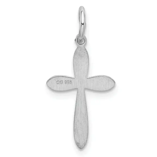 Sterling Silver Cross Charm Jewerly 22mm x 10mm {4}