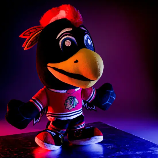 Bleacher Creatures Chicago Blackhawks Tommyhawk 8" Kuricha Mascot Sitting Plush {2}