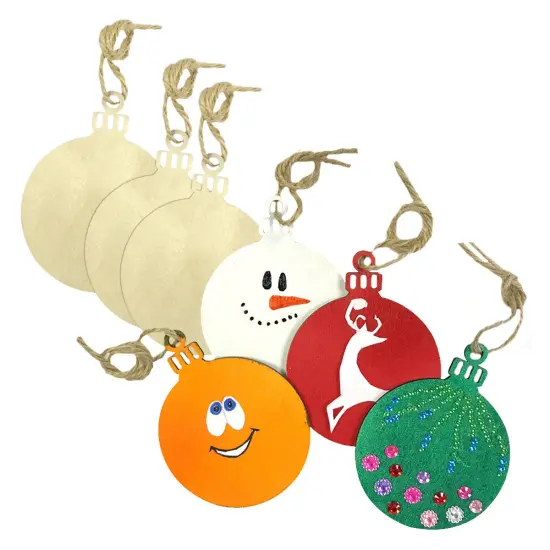 Wrapables Christmas Inspiration Wooden Ornament Hanging Tags (Set of 16) {5}