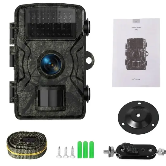 Mini Game Camera, 16MP 1080P HD Trail Camera with Night Vision, Wildlife Waterproof Hunting Camera Wildgame, Hunting Trail Monitors {5}