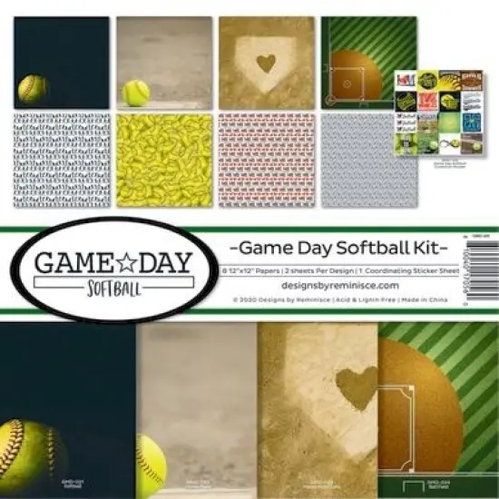 Reminisce Game Day Softball Collection Kit {1}