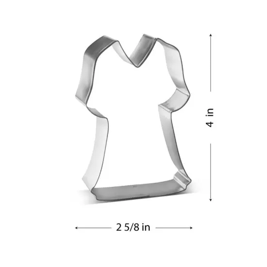 Nurse Scrubs Cookie Cutter 4 in, CookieCutter.com, Tin Plated Steel, Handmade in the USA  {2}