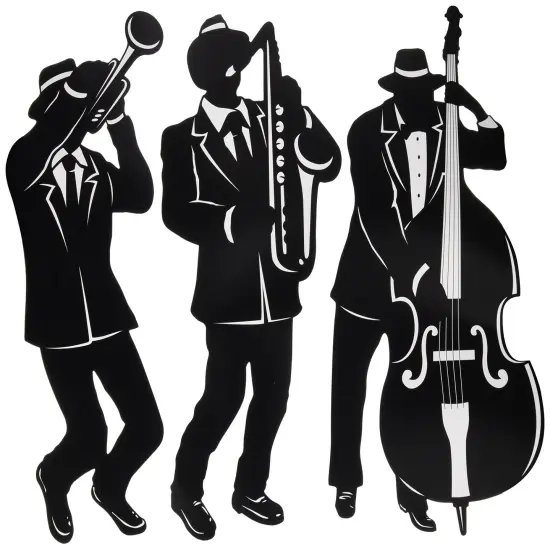 Jazz Trio Silhouettes (Pack of 12) {1}
