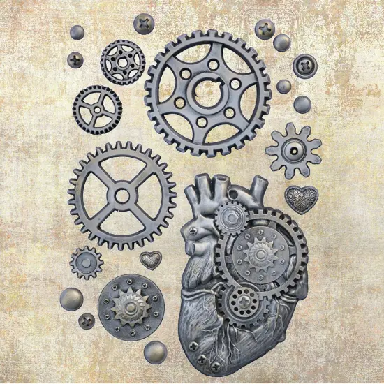 Finnabair Decor Moulds 5"X8"-Love Machine {2}