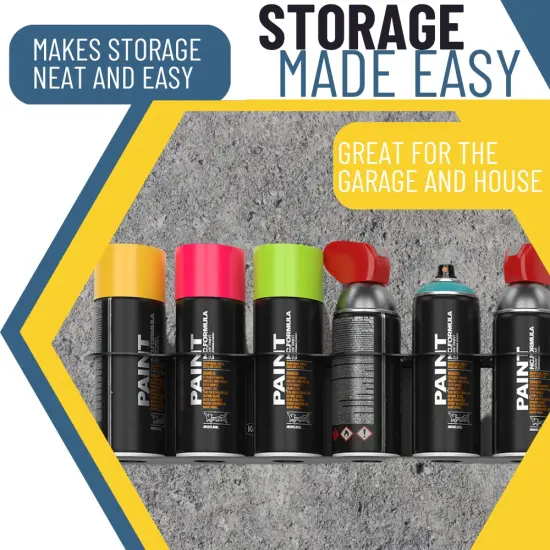 Aerosol Spray Can Holder | Craft Workspace Paint Bottle Organizer {5}