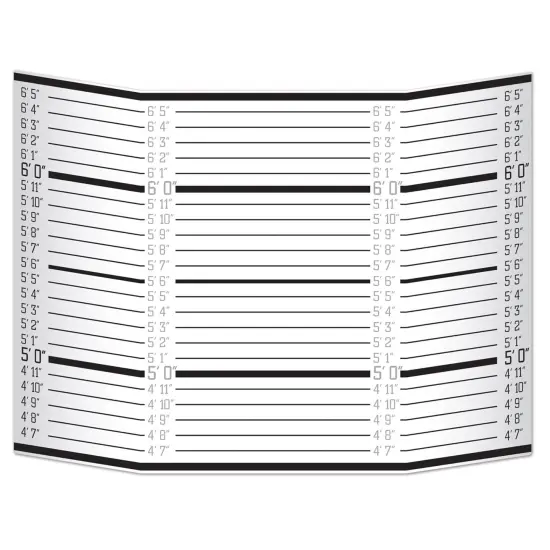 Mug Shot Lineup Photo Prop, (Pack Of 6) {1}