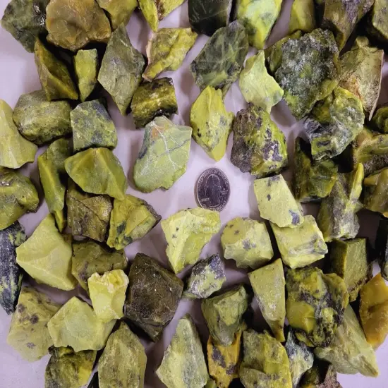 Serpentine Crystals- Raw Rough Stones Bulk from India {3}