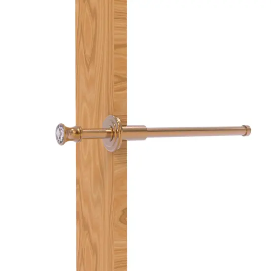 Carolina Crystal Collection Retractable Pullout Garment Rod - Brushed Bronze {1}