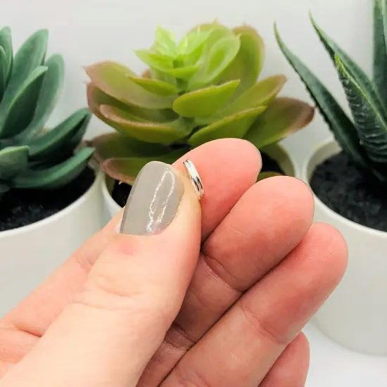 100 , 500 or 1,000 Pieces: 8 mm Silver Plated Split Double Jump Rings {4}