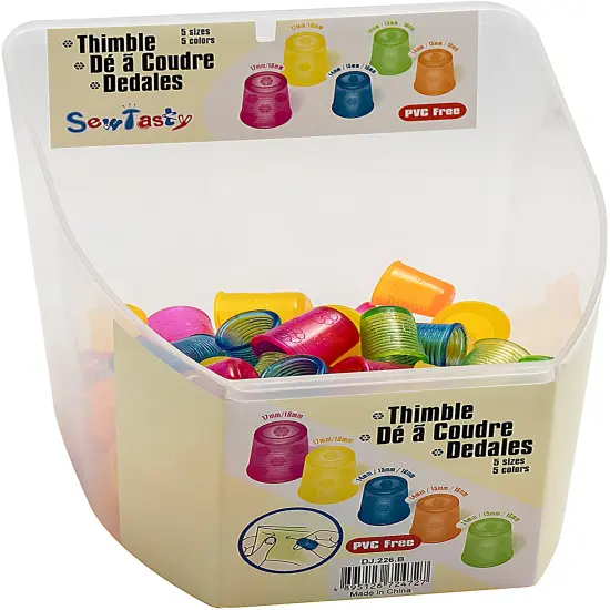 Tacony Stitcher's Thimbles 100pc Display-Assorted Colors {1}