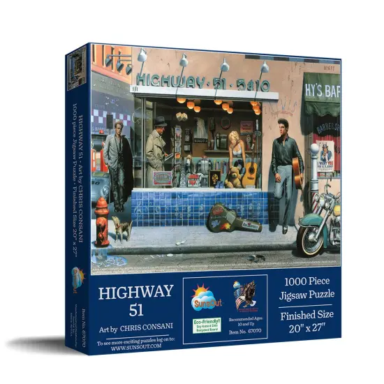 Sunsout Highway 51 1000 pc Jigsaw Puzzle 67070 {3}