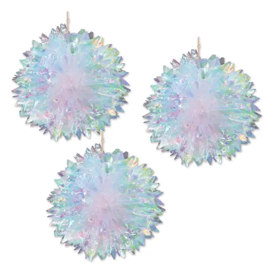 Iridescent Fluff Balls, (Pack Of 6) {1}