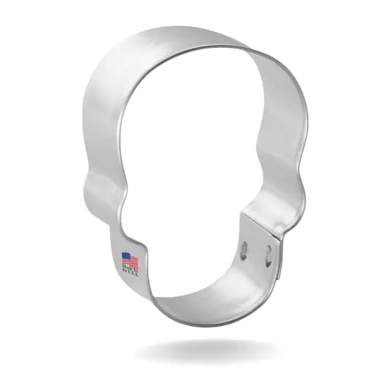 CookieCutter.com Mini Sugar Skull 1.75 in Cookie Cutter Halloween Tin Plated Steel, Made in USA {3}