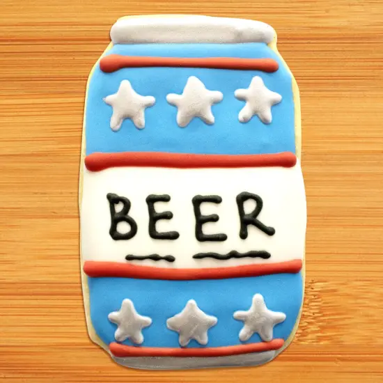 Soda Beer Can Cookie Cutter 4 in, CookieCutter.com, Tin Plated Steel, Handmade in the USA {5}