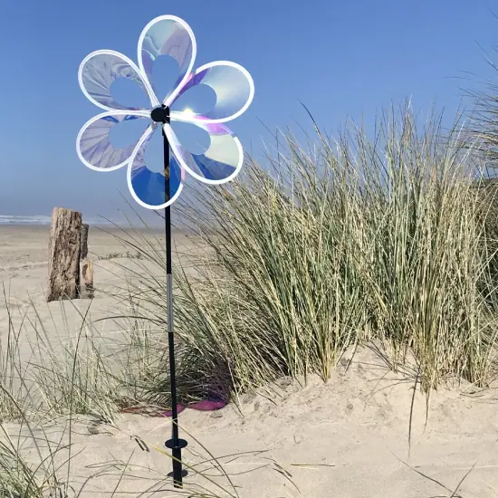 In the Breeze 2667 - 13.5 Inch Iridescent Windee Wheelz Spinner - Outdoor Garden Décor {2}