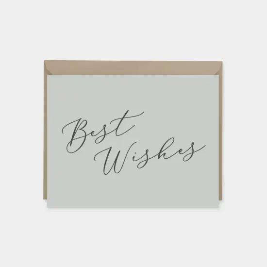 Best Wishes Cards, Calligraphy Card Set, {3}