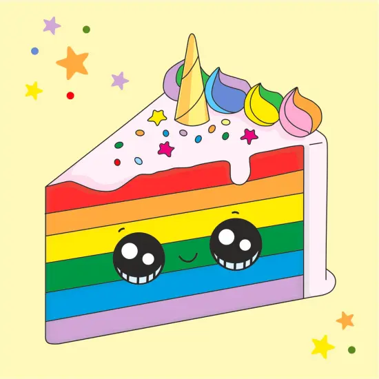 Artwille Paint by Outlines For Kids - Cake {1}