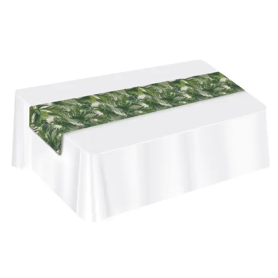 Palm Leaf Fabric Table Runner, (Pack Of 12) {1}