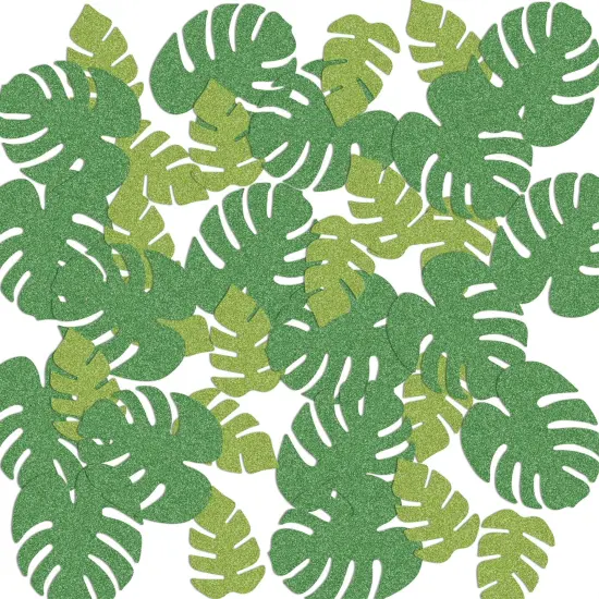 Tropical Palm Leaf Del Sparkle Confetti, (Pack Of 12) {1}