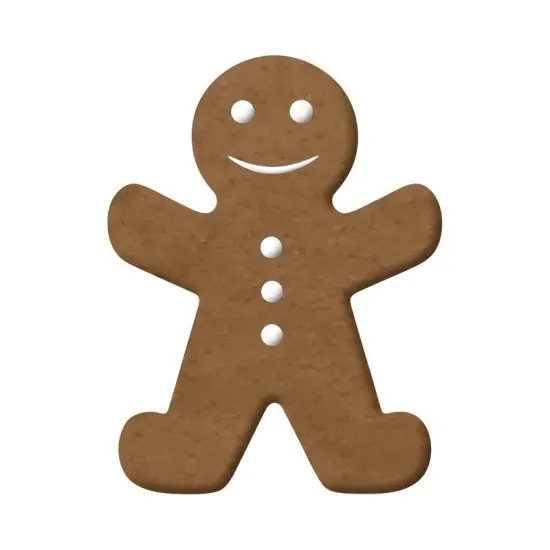 CookieCutter.com Large Gingerbread Man Cookie Cutter 5.5 in with Sturdy Brace, Made in the USA {3}