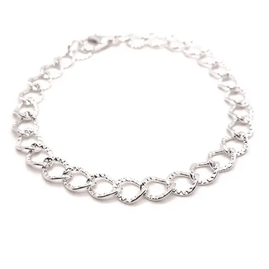 12 or 72 pieces: Silver plated bracelets with lobster clasps {1}