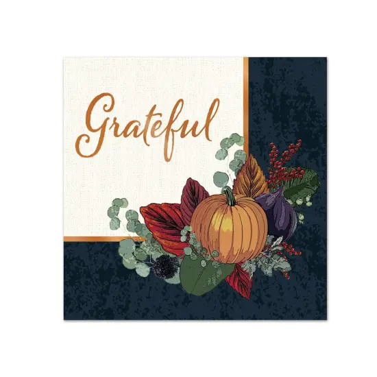 Fall Thanksgiving Beverage Napkins, (Pack of 12) {1}