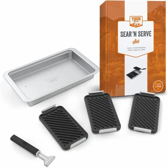 Yukon Glory Cast Iron Sear 'N Serve Set {1}
