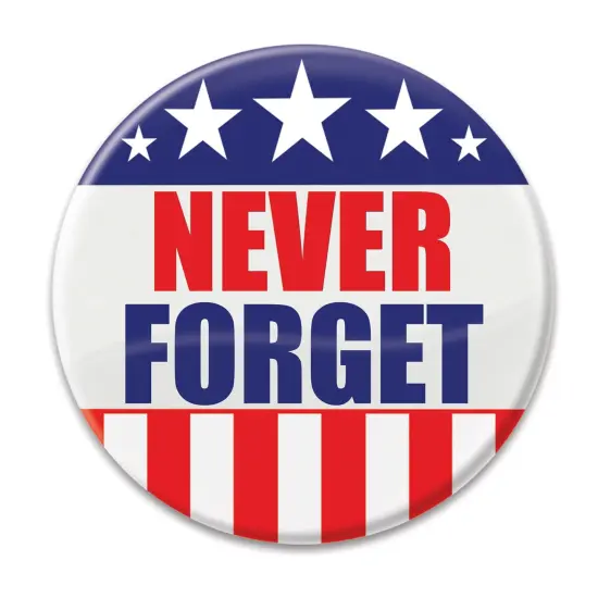 Never Forget Button, (Pack of 6) {1}