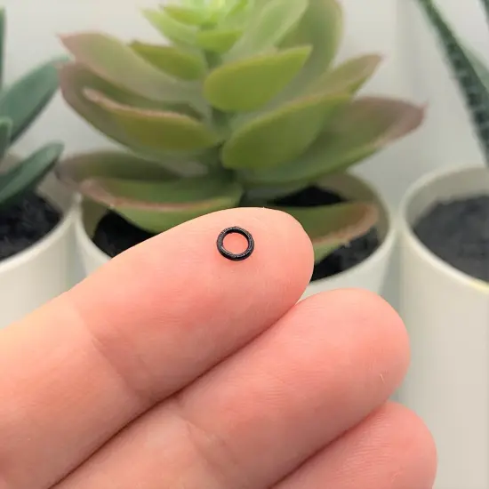 100, 500 or 1,000 Pieces: 4 mm Black Open Jump Rings, 21g {3}