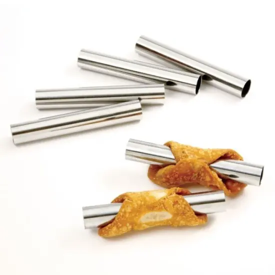 Norpro 6pc Mini Cannoli Pastry Stainless Steel Baking Forms Set {1}